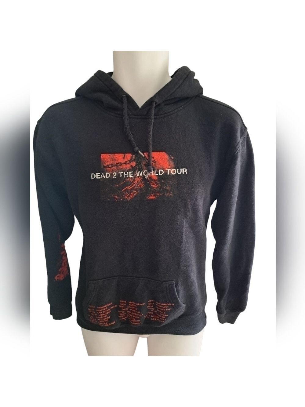 BLACKBEAR Dead 2 The World Tour Exclusive Hoodie Black Long Sleeve sweater XS- S